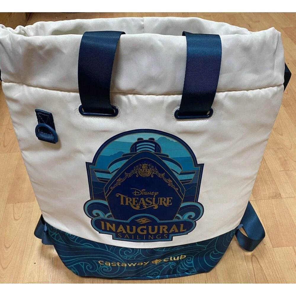 Disney Treasure Cruise Line Inaugural Sailings Castaway Club Bag Cooler Backpack